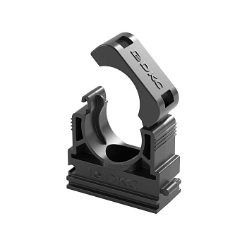 Держатель с крышкой DN 17 мм, полиамид, цвет черный DKC в Хабаровске