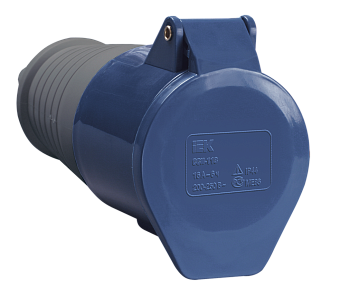 Розетка 213 переносная 2Р+РЕ 16А 220В IP44 IEK в Хабаровске