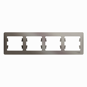 Рамка четырехместная Glossa SE платина в Хабаровске