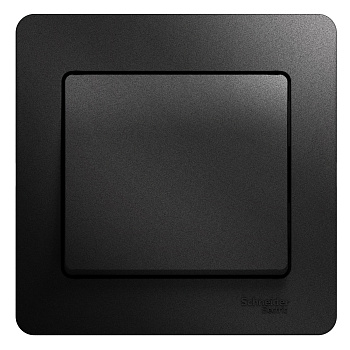 Выключатель одноклавишный Glossa SE антрацит в сборе в Хабаровске