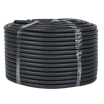 Труба гофрированная FRHF с зондом d16мм черная Plast EKF PROxima в Хабаровске