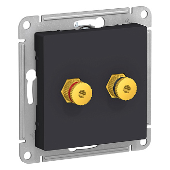 Аудиорозетка 2ая AtlasDesign карбон в Хабаровске