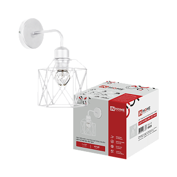 Светильник настенный под лампу LOFT ATIKO-WL-E27-WH Е27 белый IN HOME в Хабаровске