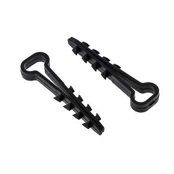 Дюбель-хомут для плоского кабеля (5-8мм) черный (100шт.) EKF PROxima в Хабаровске