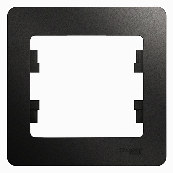 Рамка одинарная Glossa SE антрацит в Хабаровске