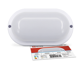 Светильник светодиодный герметичный СПП 2065-ОВАЛ 20Вт 6500К 1800Лм IP65 195х94мм IN HOME в Хабаровске