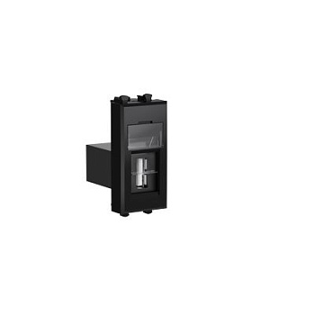 USB 2.0 розетка модульная, тип А-А, Avanti "Черный квадрат", 1 модуль DKC в Хабаровске