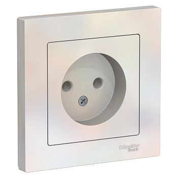 Розетка одинарная AtlasDesign SE жемчуг в сборе в Хабаровске