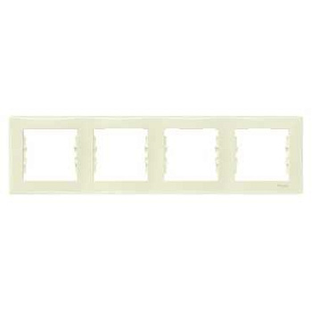 Рамка четырехместная SEDNA Schneider Electric крем в Хабаровске