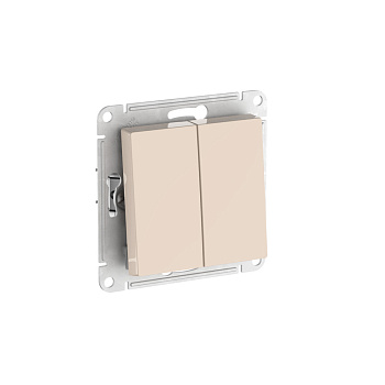Выкл 2кл быстрозажимной AtlasDesign бежевый ПОД ЗАКАЗ в Хабаровске