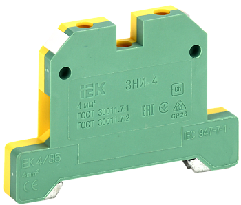 Зажим наборный IEK ЗНИ-4PEN 4мм2 (JXB-земля) в Хабаровске