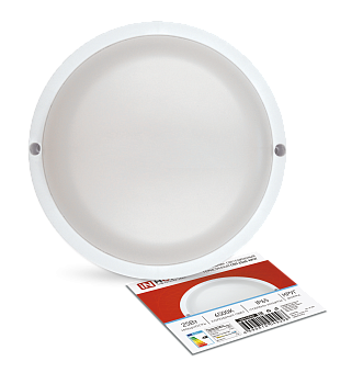 Светильник светодиодный герметичный СПП 2565-КРУГ 25Вт 6500К 2250Лм IP65 175мм IN HOME в Хабаровске