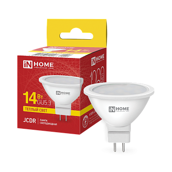 Лампа светодиодная LED-JCDR-VC 14Вт 230В GU5.3 3000K 1260Лм IN HOME в Хабаровске