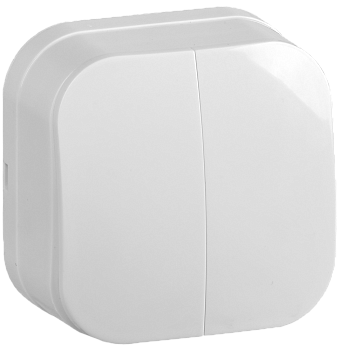 Выкл 2кл НАКЛАДНОЙ 10А GLORY белый ВС20-2-0-ХБ IEK в Хабаровске