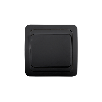 Выключатель одноклавишный CLASSICO черный 2021B IN HOME в Хабаровске