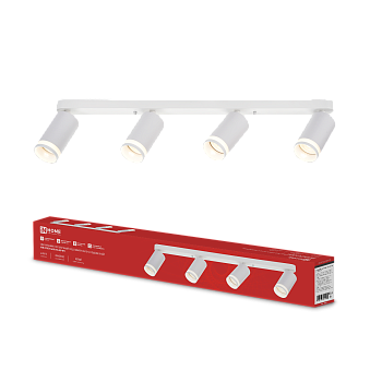 Светильник потолочный НПБ СПОТ-4xGU10-AR-WH под GU10 595x55x135мм белый IN HOME в Хабаровске