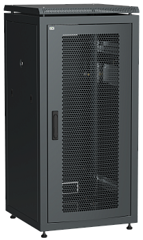 ITK Шкаф сетевой 19" LINEA N 18U 600х800 мм стеклянная передняя дверь черный в Хабаровске
