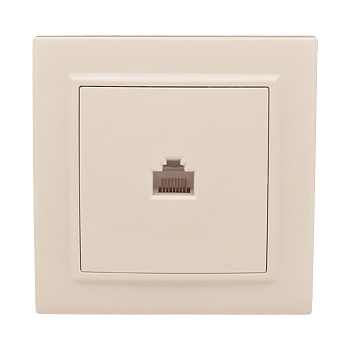 Розетка RJ-45 1-местная СП бежевый Минск EKF в Хабаровске
