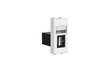 USB 2.0 розетка модульная, тип А-А, Avanti "Белое облако", 1 модуль DKC в Хабаровске