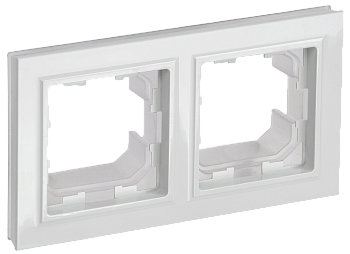 Рамка двойная IP44 BRITE IEK белая в Хабаровске