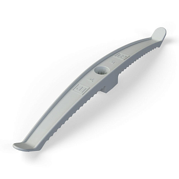 Держатель кабеля двусторонний для прямого монтажа серый Промрукав в Хабаровске