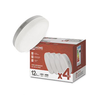 Лампа светодиодная LED-GX53-VC 4PACK 12Вт 230В 4000К 1140Лм (4шт./упак.) IN HOME в Хабаровске