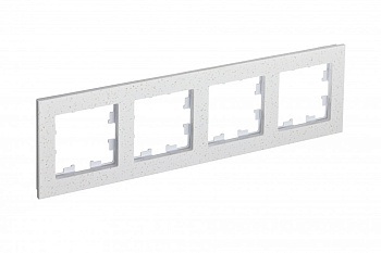 Рамка четырехместная AtlasDesign Nature SE мрамор крем роял в Хабаровске