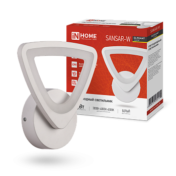 Светильник светодиодный ELEGANT SANSAR-W 15Вт 230В 3000-6500K 1050Лм STEP COLOR белый IN HOME в Хабаровске