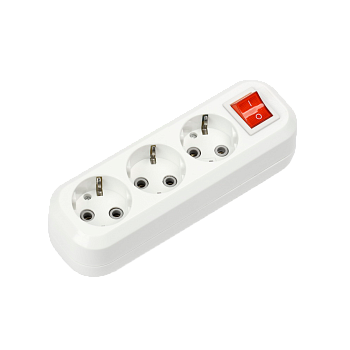 Колодка УЗВ-3-GRAND трехместная с выключателем и заземлением 5230 IN HOME в Хабаровске