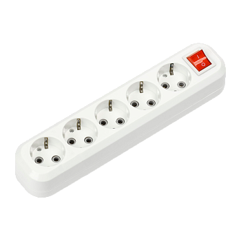 Колодка УЗВ-5-GRAND пятиместная с выключателем и заземлением 5250 IN HOME в Хабаровске