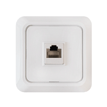 Розетка компьютерная RJ-45 BOLLETO белая 7035 IN HOME в Хабаровске