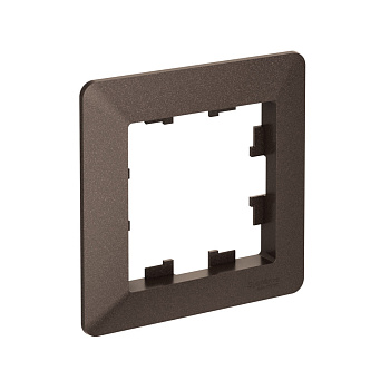 Рамка одинарная AtlasDesign AIR SE мокко/дымчатая черная в Хабаровске