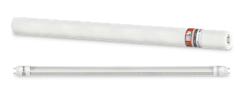 Лампа светодиодная LED-T8R-П-PRO 10Вт 230В G13R 4000К 1000Лм 600мм прозрачная поворотная IN HOME в Хабаровске