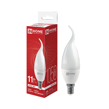 Лампа светодиодная LED-СВЕЧА НА ВЕТРУ-VC 11Вт 230В Е14 4000К 1050Лм IN HOME в Хабаровске