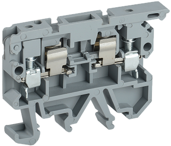 Клемма винтовая КВИ-4-П с держателем предохранителя 5х20 серая IEK в Хабаровске