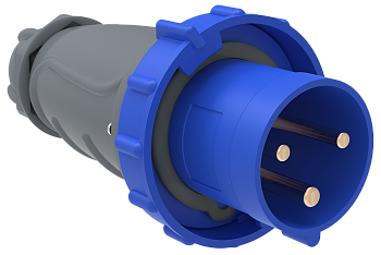Вилка переносная ССИ-033 63А-6ч/200-250В 2Р+РЕ IP67 MAGNUM IEK в Хабаровске