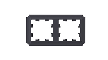 Рамка двойная AtlasDesign SE Antique карбон в Хабаровске