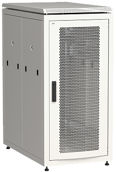 ITK Шкаф сетевой 19" LINEA N 24U 600х1000 мм стеклянная передняя дверь серый в Хабаровске