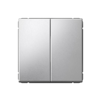 ARTGALLERY 2-клавишный ВЫКЛЮЧАТЕЛЬ КНОПОЧНЫЙ, сх.2, 10А, механизм, АЛЮМИНИЙ в Хабаровске