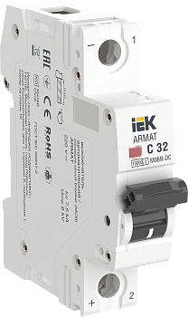 Автоматический выключательM06N-DC 1P 32А 6кА х-ка С ARMAT IEK в Хабаровске