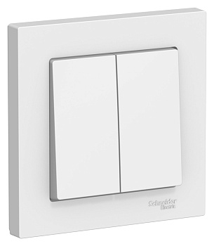 Выключатель двухклавишный AtlasDesign SE лотос в сборе в Хабаровске