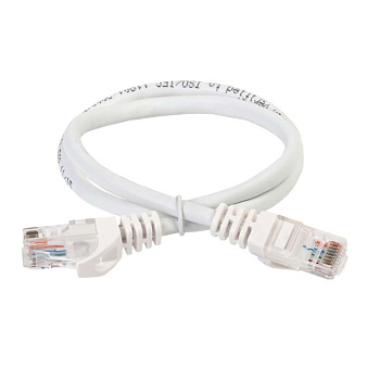 ITK Коммутационный шнур (патч-корд), кат.5Е UTP, 0,5м, белый в Хабаровске