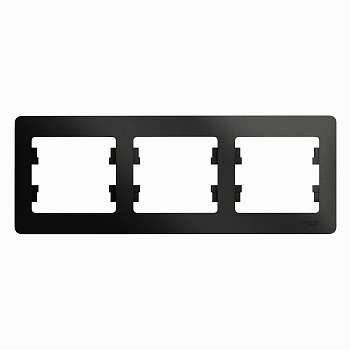 Рамка тройная Glossa SE антрацит в Хабаровске