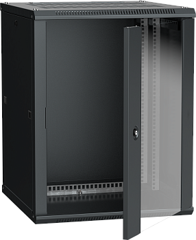 ITK Шкаф LINEA W 18U 600x600 мм дверь стекло, RAL9005 в Хабаровске