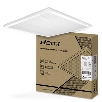 Панель светодиодная универсальная ДВО-02 7565-ПРИЗМА 75Вт 6500K 595х595мм NEOX в Хабаровске