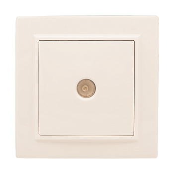 Розетка TV 1-местная СП бежевый 75Ом 5-862МГц Минск EKF в Хабаровске