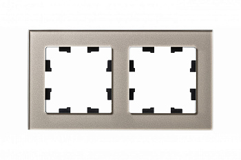 Рамка двойная AtlasDesign Nature SE стекло шампань в Хабаровске