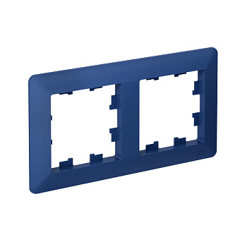 Рамка двойная  AtlasDesign AIR SE АКВАМАРИН/дымчатая черная в Хабаровске