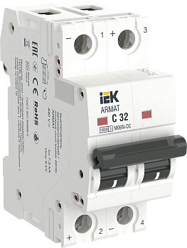 Автоматический выключательM06N-DC 2P 32А 6кА х-ка С ARMAT IEK в Хабаровске