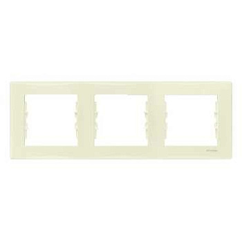 Рамка тройная SEDNA Schneider Electric крем в Хабаровске